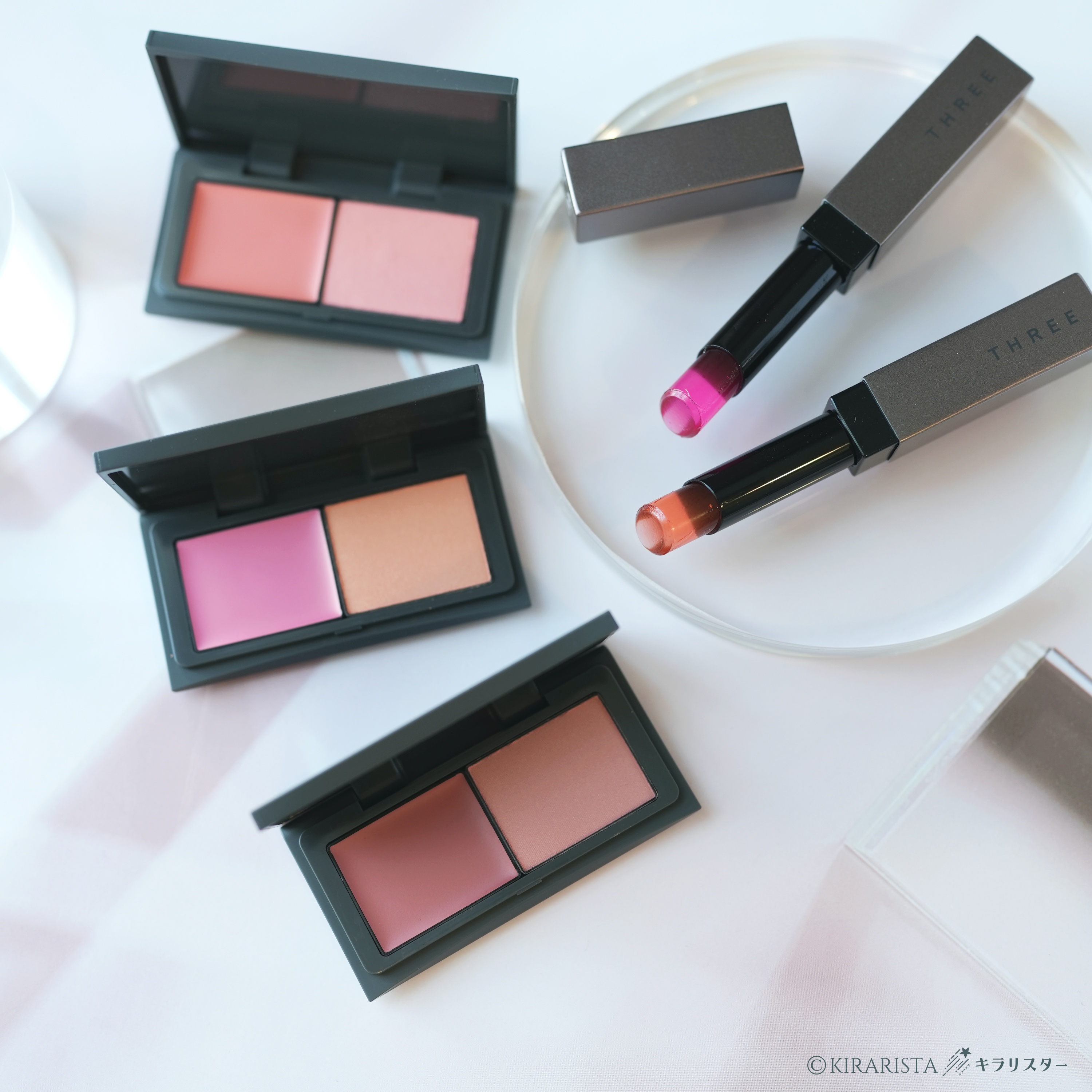 รีวิว THREE lip balm tint, blush duo ออกใหม่ล่าสุด | JPcosme
